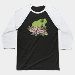 Just A Girl Who Loves Frogs Baseball T-Shirt